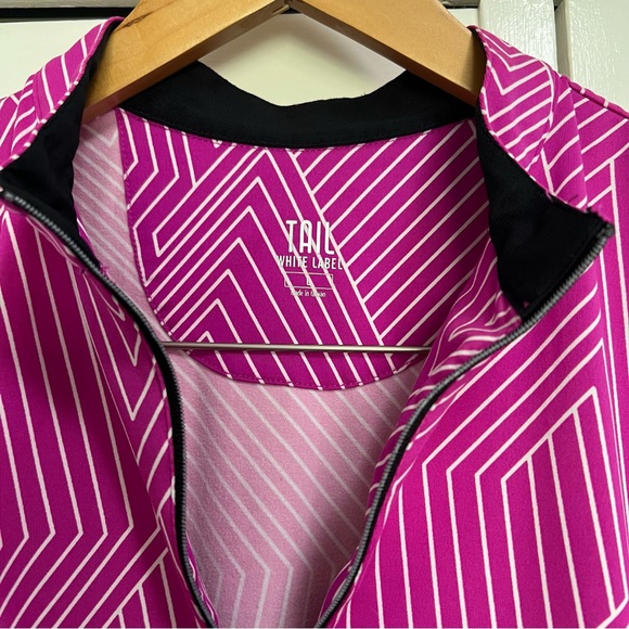Tail Women’s Quarter Zip Mock Neck Sleeveless Golf Polo Large - Picture 3 of 8